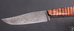    Couteau droit par Anthony Brochier - Tasmanian Blackwood et damas