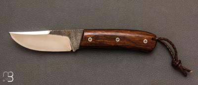 Couteau fixe modèle BOSC - Bois de fer par la Coutellerie Savignac