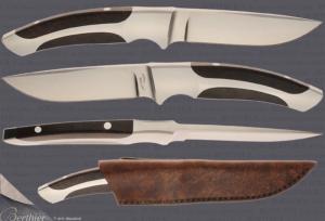 Couteau intgral Tharcis HOLTZER Fighter bois de fer