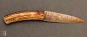 Couteau Silex et bois de cerf par Kévin Chartier