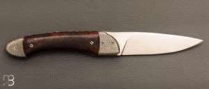  Couteau  " le Vault de lugny " custom par Philippe Sœuvre - Bois de fer