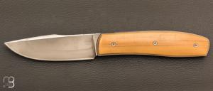 Couteau " liner lock " custom de David Lespect - Buis et C105