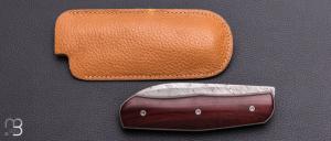    Couteau pliant " pièce unique " de David Lespect – Aloha et Damasteel