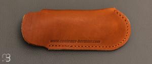   Etui cuir naturel L pour couteau de poche
