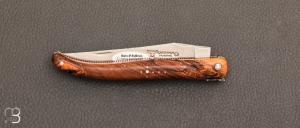 Couteau Laguiole en Aubrac 12 cm manche bois d'Aubrac et ressort boule