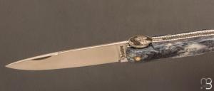  Couteau Laguiole Océan " Laurel & Hardy " par Philippe Voissière