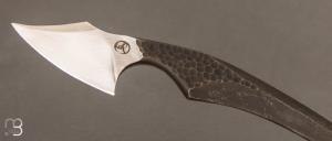 Couteau  " Neck knife " U10A satiné de Eliott Robinson