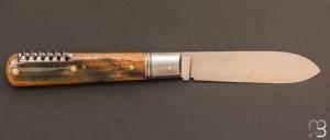   Couteau  "  Pradel 3 pièces " par Romain Alvarez - RWL-34 et ivoire de mammouth