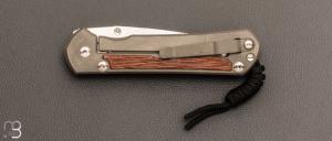   "Sebenza 31 Large Natural Micarta inlay" L31-1212 de Chris Reeve