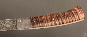   Couteau  " Talar XXL " de Anthony Brochier - Tasmanian blackwood et lame damas