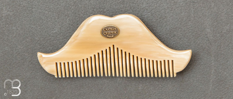 Horn French moustache moustache comb