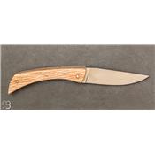 Spring lock live oak Ardéchois knife