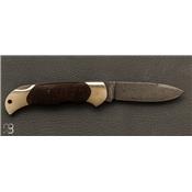 Couteau Böker Sollingen - Junior Scout Spearpoint Curly Birch Green Damascus - 111920DAM