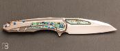 Couteau " Super Sigil " Abalone High Polish Blade par Marfione Custom Knives