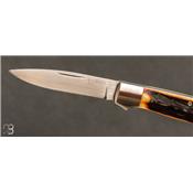 Couteau de poche bois de cerf par Tom Britton