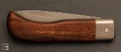 Couteau de poche Le Bugiste Noyer lame acier inoxydable 14c28N par Frédéric Maschio