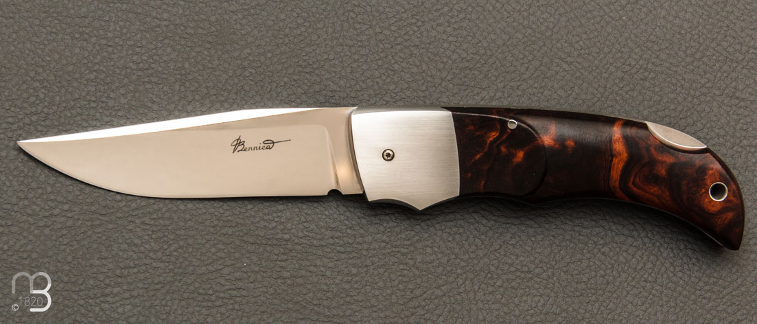 Couteau de poche Chantou Ironwood par Charly Bennica