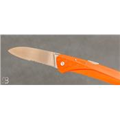 Couteau pliant Kiana orange lame partiellement dentée