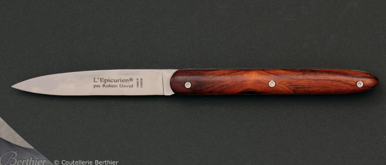 Couteau de poche l'Épicurien Liner 12cm Bois de Fer