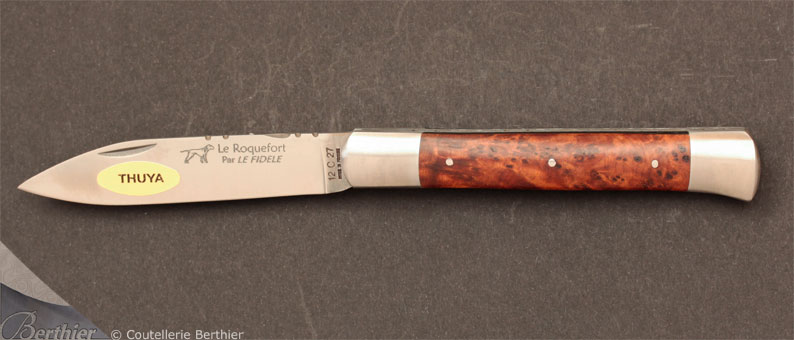 Couteau de poche Roquefort Loupe de Thuya par Le Fidèle