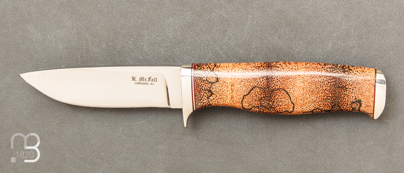 Couteau droit Palmier par Ken McFall