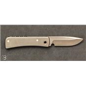  Couteaux Morris Knives Drop Point Carbone gris & Titane