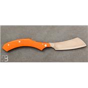 Couteau Phasme G10 Orange par Savignac