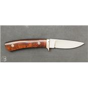 Couteau de chasse bois exotique par J. B. Moore