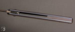   Couteau " Frame-Lock custom " par Florian Dreyer FD-Knives - Titane et RWL34