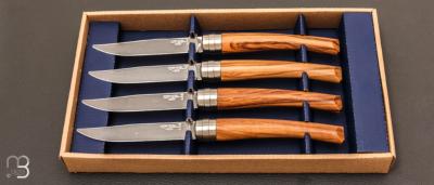 Set of 4 Opinel table knives with Olive