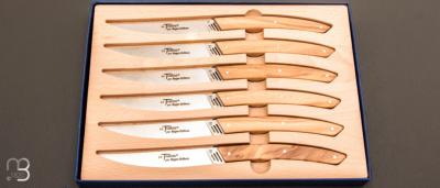  Coffret de 6 couteaux de table LE THIERS modèle 3G par Roger Orfèvre - Olivier