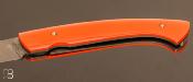 Couteau de poche 1515 G10 orange et lame 19C27 par Manu Laplace