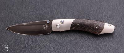    Couteau  pliant B12- TBPB 190/500 par William Henry - Palmier et ZDP-189