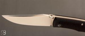  Couteau " BAD ASS " custom lock-back par Raphaël Durand - G10 gravé et RWL34