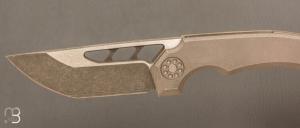    Couteau " BRB4 V1 #56 " par Jan Ole Blaurock - Blaurock Blades - Titane et RWL34