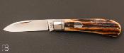 Couteau " Tribal Spear " custom par Reese Bose - Stag et 154CM
