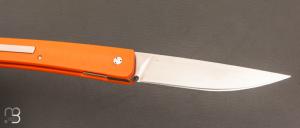   Couteau " Basic " G10 orange "pocket clip" de Jean Pierre Martin