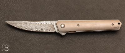 Couteau Böker Plus Kwaiken Flipper Damas design par Lucas Burnley - 01BO297DAM