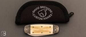 Couteau  "  Bouledogue " custom par David Breniere - Os de chameau et 80Crv2