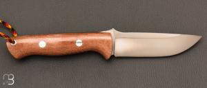   Couteau " Bravo I "droit par Bark River - Micarta Canvas et lame en A2