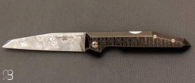  Couteau  "  Brenta DLC " par Stephano Compostella - Damasteel et lame en Damasteel Bjorkmans