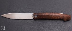   Couteau " Burpee XL" lock back custom par Frédéric Collin - Chalef et lame en RWL34