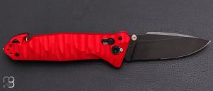    Couteau pliant C.A.C. " Le Savoir-Faire " Légion étrangère - PA6 FV Rouge Cramoisi