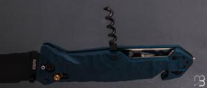 Couteau pliant C.A.C. " MN400 Tradition " Marine Nationale - PA6 FV bleu profond
