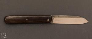  Couteau " Le Canif " cran plat manche en ziricote par Julien Maria