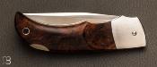 Couteau " Chantou " ironwood et lame RWL34 par Charly Bennica