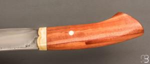  Couteau Droit de Jean Paul Sire - Mirabellier et lame forgée acier C130