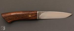 Couteau Droit Noyer et lame forgée acier C130 de Jean Paul Sire