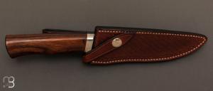 Couteau " Droit " en bois de fer et lame acier 90McV8 par Laurent Gaillard