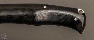   Couteau  "  Drop " slipjoint  custom par Raphaël Durand - G10 et RWL-34